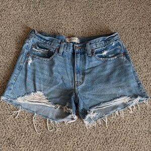 Abercrombie & Fitch Light Blue Jean Shorts